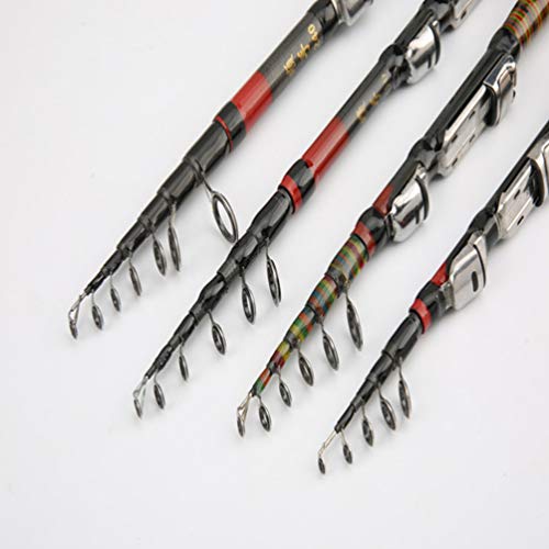 BESPORTBLE Mini-Angelrute, ultraleicht, einziehbar, für Reisen, Salzwasser, Süßwasser, Boot, Angeln, Anfänger, Kinder… – Bild 3