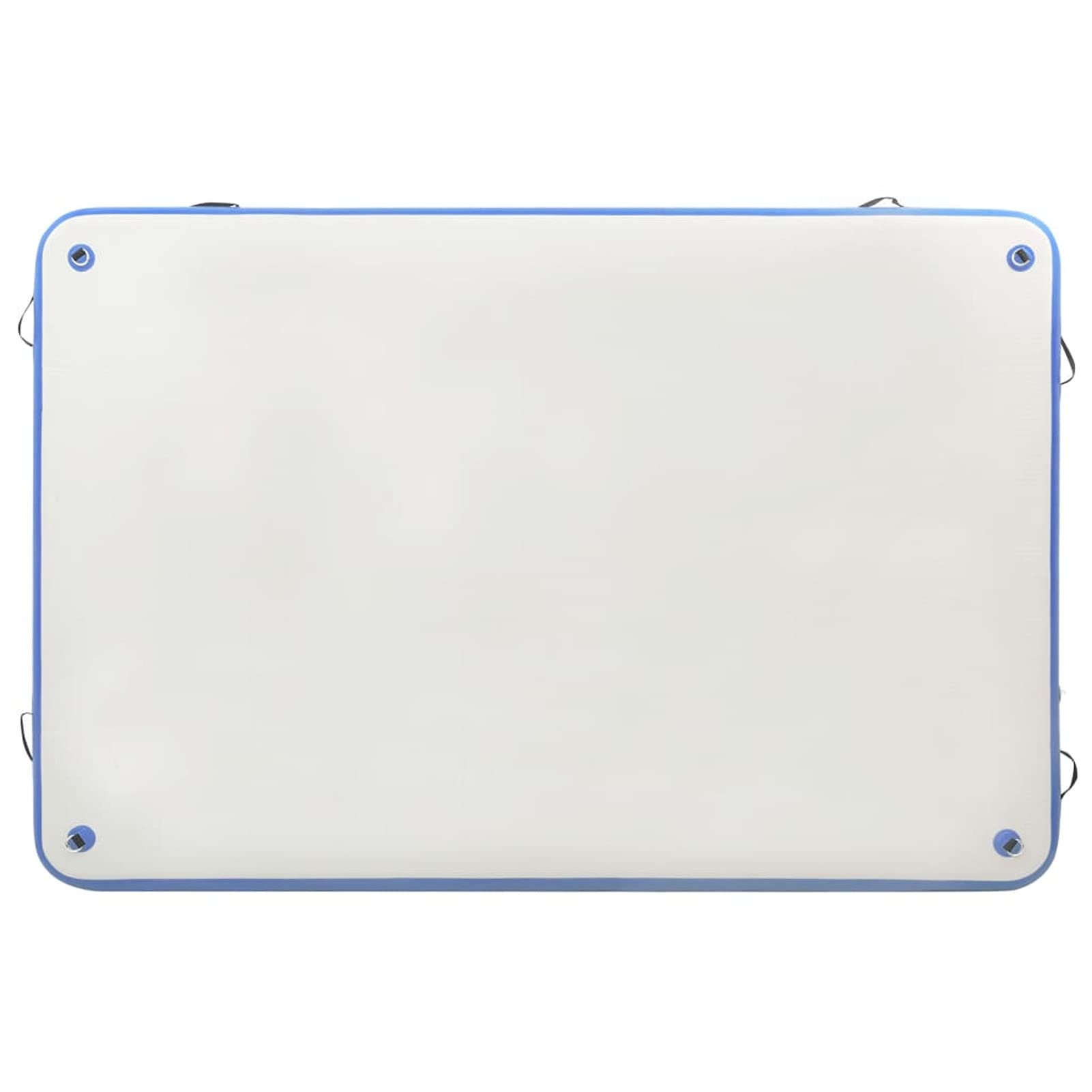 Brokky Plataforma Flotante Inflable Azul y Blanco Barcas Hinchables Playa Barco Hinchable 300x150x15 cm