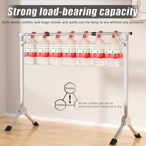 Étendoir à linge en acier inoxydable robuste style épuré - 5