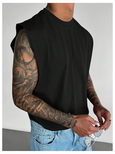 Floerns Men's Crew Neck Active Muscle Tank Top Sleeveless Athletic Gym Running T Shirts4