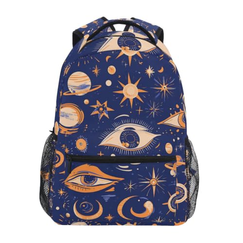Sac à dos scolaire d'ordinateur Yeux Dorés Mystique cartable école voyage ados enfant