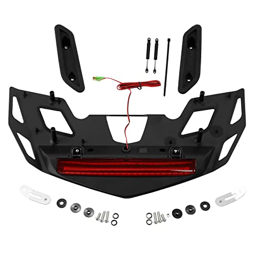 XMT-MOTO Rear Trunk Luggage Rack w/LED Brake Light Fit For
