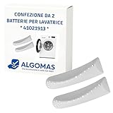 ALGOMAS® Bateaguas 41021913 - Confezione da 2 tamburo di ricambio da 18 cm, colore: grigio, compatibile con Candy Hoover Otsein Zerowatt Teka e altri