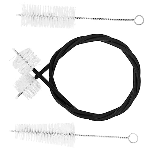 CORHAD 3pcs Trumpet Cleaning Care Kit Ergonomic Design with Rope Brush Valve Brush for Deep Maintenance of Trumpets and Instruments