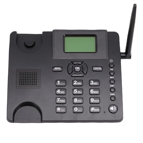 Teléfono fijo inalámbrico Yunseity GSM clásico de escritorio miniatura 6