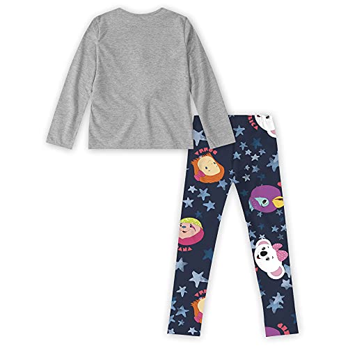 Conjunto em meia malha, Mundo Ripilica, Meninas, Mescla, 2