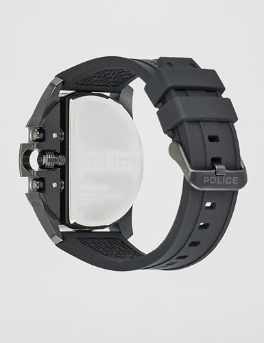 Image of Police Quartz Multifunction Black Dial Black Silicone Strap Watch for Men - PLPEWGQ2203605