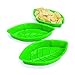 Fun Express - Vacuum Plastic Palm Leaf Serving Trays for Spring - Party Supplies - Serveware & Barware - Serving Platters - Spring - 12 Pieces