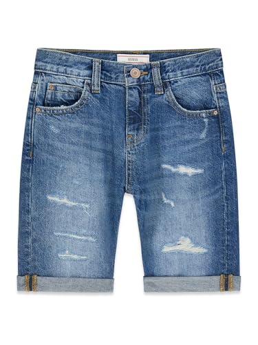 Short Jeans GUESS Enfant L6GD06 pour les vacances et les jeux d'été