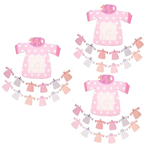BESTOYARD 6 Conjuntos De Ornamentos Em Forma De Celebração Mês Estrelas Xxcm Ano Mensal Guirlanda De