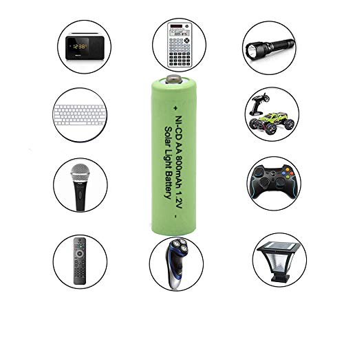 Qblpower Ni-Cd Aa 800Mah 1.2V Rechargeable Battery For Solar Outdoor Lights Lamp Garden Yard Lawn(16 Pieces) #TOP3
