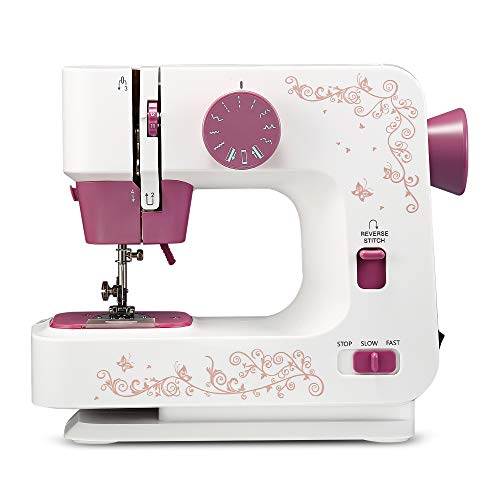 YQ&TL Sewing Machine Electric For Beginners Adult Embroidery Household Electric Desktop Sewing Machine Multifunctional Thick Lockable Mini Sewing Machine DIY Clothes Household