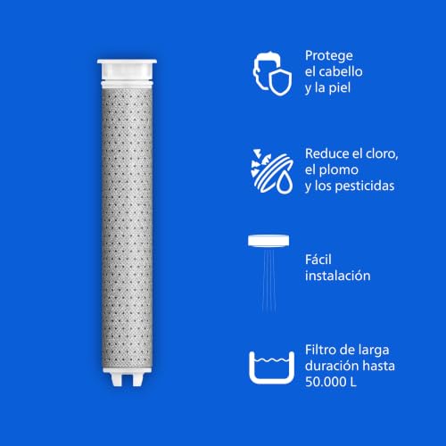 Miniatura 5 de Philips Alcachofa de ducha con filtro, elimina eficazmente el cloro y otras partículas grandes, tres modos de pulverización, diseño de mejora de presión, capacidad de filtrado de 1 mes