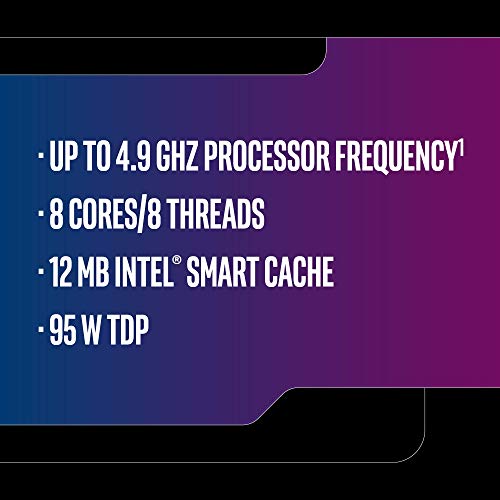 Image of Intel Core i7-9700k 8 core 3.6GHz GPU LGA-1151 CPU SRG15 (Renewed)