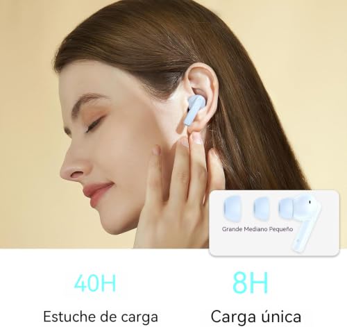 Image of HONOR Choice Earbuds X7i Bluetooth Headphones 40 Hours Duration, 45dB Noise Cancellation Lightweight Wireless Headphones, IP54 Water and Dust Resistant, White