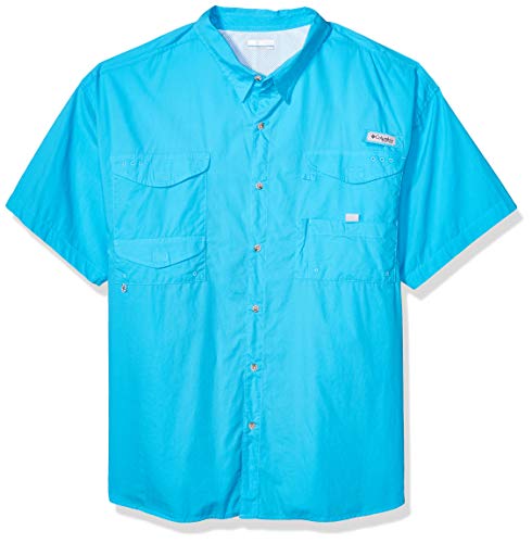 Columbia Men's PFG Bonehead Short Sleeve Shirt, Atoll, 5X