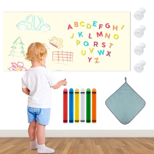 Magnetic Wall Decal for Kids,32x40 Inch Arched Magnetic Chalkboard for