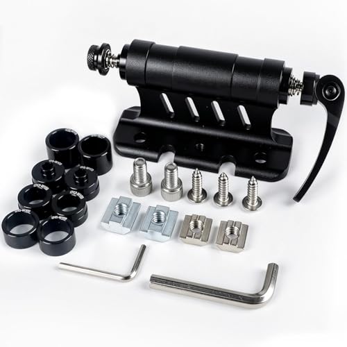 Pawfly Bike Fork Mount Block Upgraded Quick Release Fork Mount Aluminum Alloy Bike Mount Bicycle Front Fork Mount Quick Release Thru Axle with 4 Adapters Car Roof Mount Rack for SUV Truck Van