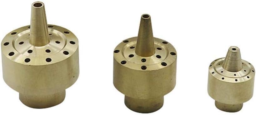 噴水ノズル、スプリンクラーヘッド、1個G1.5インチ調整可能なユニバーサル方向真鍮ラジアルジェット噴水ノズル銅庭の池装飾噴水 (色