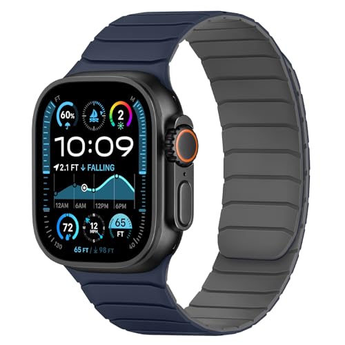 Tasikar Magnetic Silicone Apple Watch Band (42–49mm)