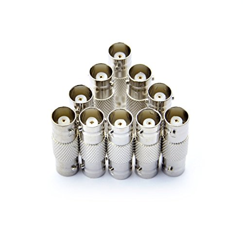 Warmstor 20 Pack Bnc Female To Bnc Female Cctv Security Camera Adapter Coupler Straight Extender Connector #TOP5