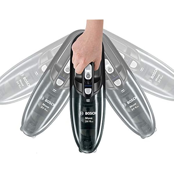 Bosch BHN24L ручной пылесос легкий и компактный беспроводной пылесос с литий-ионным аккумулятором время работы 45 минут 2 скорости 24 В черный