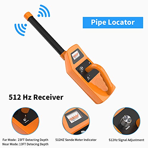 HBUDS 512hz Pipe Locator Receiver and 512 Hertz Sonde Transmitter for
