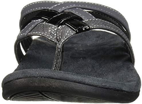 Spenco Women's Triple Strap Sandal, carbon/Black, 7 Medium US | Image 1