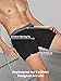 DAVID ARCHY Men's Underwear Boxer Briefs 4 Pack Ultra Soft Breathable Moisture-Wicking Viscose with Fly Pouch Tagless No Roll Black