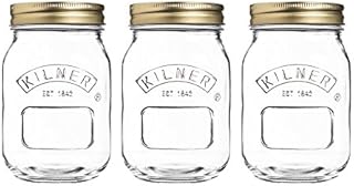 Ravenhead 0.5 Litre Kilner Preserve Jar, Sleeve of 3
