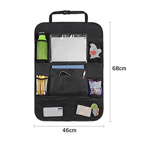 2 pacotes de organizador de banco traseiro de carro Tapetes de proteção de carro para canças Proteto