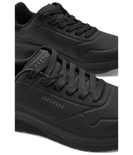 Skechers Baskets Uno Lite 2 en mousse à mémoire de forme refroidie à l'air pour homme, noir/noir, 10.5
