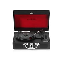 Ricatech RTT21 Tourne-Disque, Tourne-Disque Portatif Léger avec des Hauts-Parleurs, Trois Vitesses, RCA, Bluetooth, Prise Casque, Lecture MP3. Magnifique Valise de Lecteur de Style de Vinyle (Noir) - Les Beatles, Paul McCartney, John Lennon, RIngo Starr, George Harrison Ricatech RTT21 Tourne-Disque, Tourne-Disque Portatif Léger avec des Hauts-Parleurs, Trois Vitesses, RCA, Bluetooth, Prise Casque, Lecture MP3. Magnifique Valise de Lecteur de Style de Vinyle (Noir) – Image 4