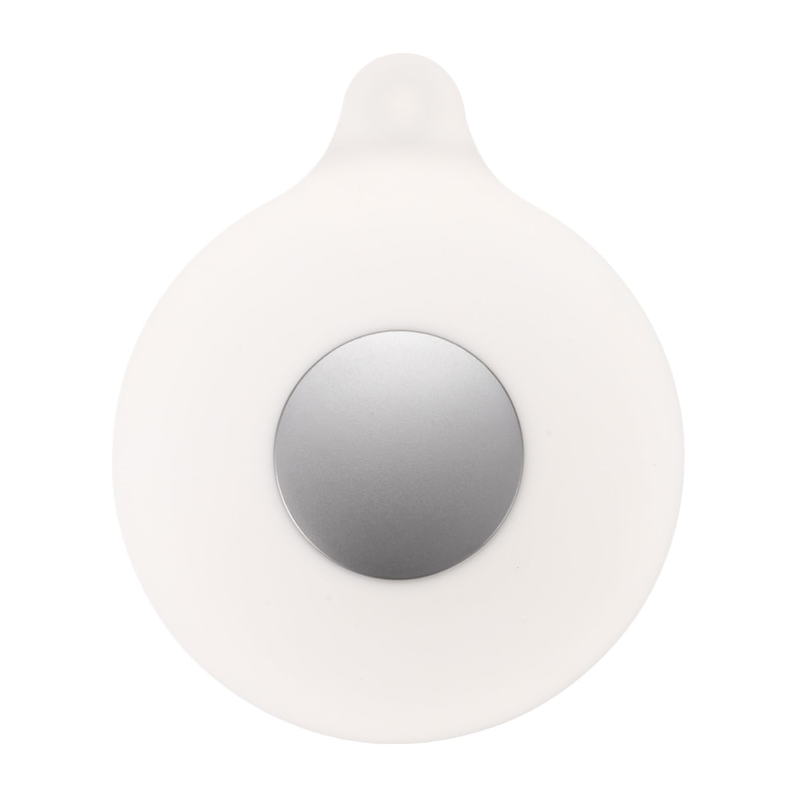 sourcing map Tappo conico in gomma siliconica da 39 mm a 50 mm, tappo per vasca da bagno solido con anello per provette, tubo dell'acqua, foro di drenaggio, bianco