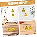 PRETYZOOM 10pcs High Voltage Warning Stickers Self-Adhesive Electrical Safety Signs for Cautioning Electric Shock Risks in Industrial Settings