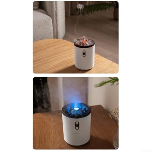 Humidificador de llama volcánica de diseño elegante para decoración del hogar y dormitorio 4