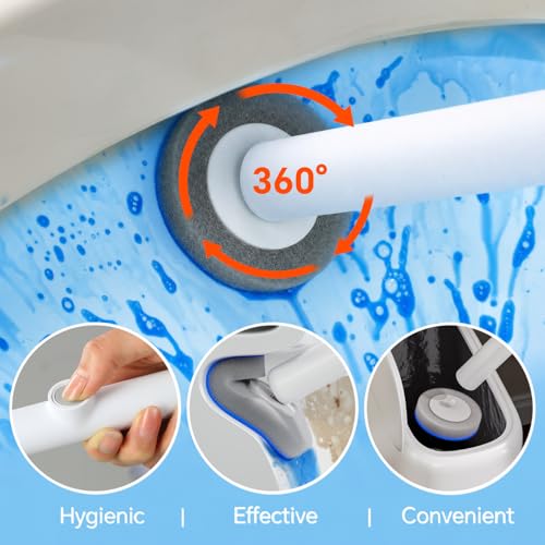 Spreezy Disposable Toilet Brush and Holder Set, Touch Free Wand, 54 Refills by Spreezy - Used condition - Image 5