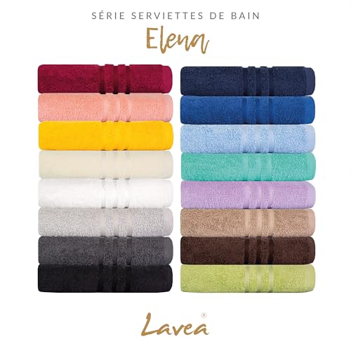 Serviette de Bain Grand Format 80x200 Noir Drap de Plage