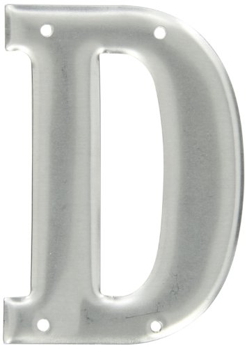 Paese di origine: Stati Uniti Brady 1600-D, numeri e lettere in alluminio goffrato, altezza 7,6 cm, argento, leggenda \