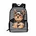 Suhoaziia Sac à dos pour enfants, sac à dos d'école, sac à dos mignon pour enfants, Yorkshire Terrier, taille unique