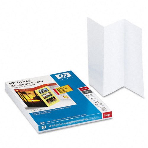 Hp Tri Fold Laser Brochure Paper, 150 St, 8.5 X 11