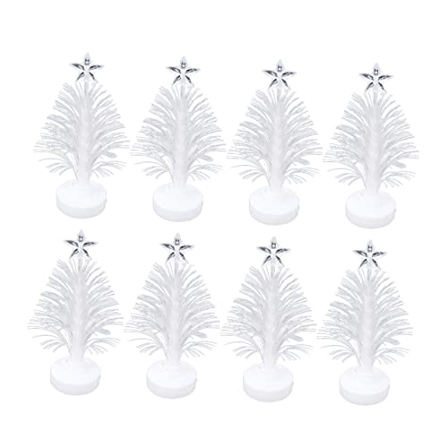 DOITOOL 8pcs Led Christmas Tree Night Light Decorative Lights for Indoor Spaces for Home and Delicate and Lifelike Design Random Style