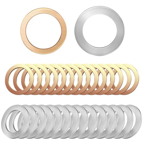 Image of 30 Pcs Aluminum Copper 14mm Oil Drain Plug Gasket,M14 OEM Oil Drain Plug Gasket Washer OEM PN Part: 94109-14000 /007603-014106