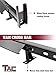 TAC Universal 2 Bars Roof Ladder Rack 600 LBS Capacity Utility Adjustable Cross Bar with Stopper for Van Without Rain Gutter Fit for Kayak Canoe Ladder Lumber Pipes Cargo Carrier Accessories