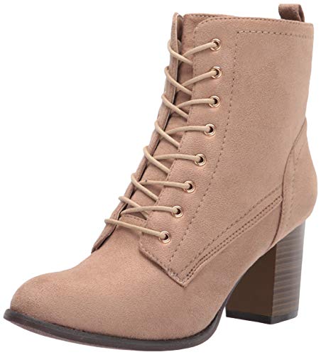 Journee Collection Women's Baylor Bootie Ankle Boot, Taupe, 10 -  10015100091