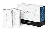 Nightingale Smart Home Sleep System - Smarter Than White Noise Machines - 2 Pack