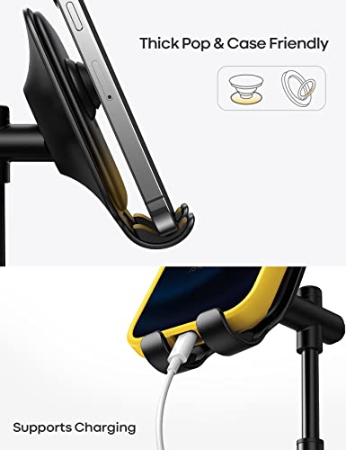 Lamicall Cell Phone Stand, Phone Holder - [Height Angle] Adjustable Mobile Phone Stand For Desk, Office, Compatible With Iphone 14 Plus, 13, Pro, Pro Max, Mini 12 11 X Xr Xs, 4-10" Cellphone & Tablet #TOP5