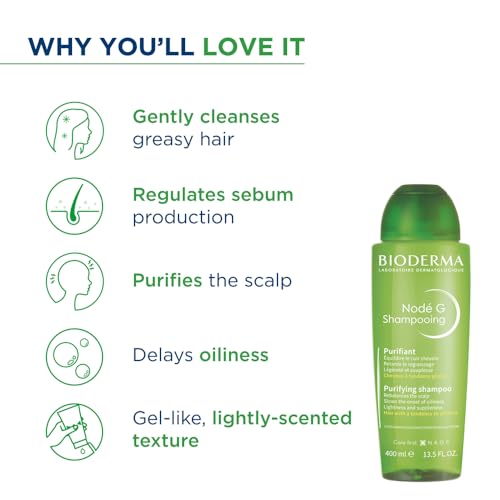 Image of Bioderma Node G Purifying shampoo for hair with tendency to oiliness - 400ml
