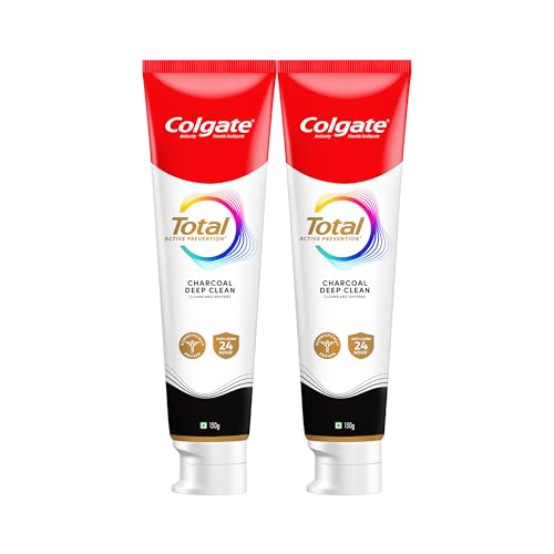 Colgate Total (300 gm) Charcoal Deep Clean Anti-germ Toothpaste, Combo Pack, Whole Mouth Health, With 12-Hour Anti-Germ Protection Colgate Total (300 gm) Charcoal Deep Clean Anti-germ Toothpaste, Combo Pack, Whole Mouth Health, With 12-Hour Anti-Germ Protection