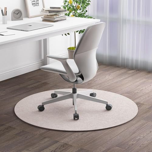 Tapis de chaise de bureau rond au salon protégeant le plancher - 2